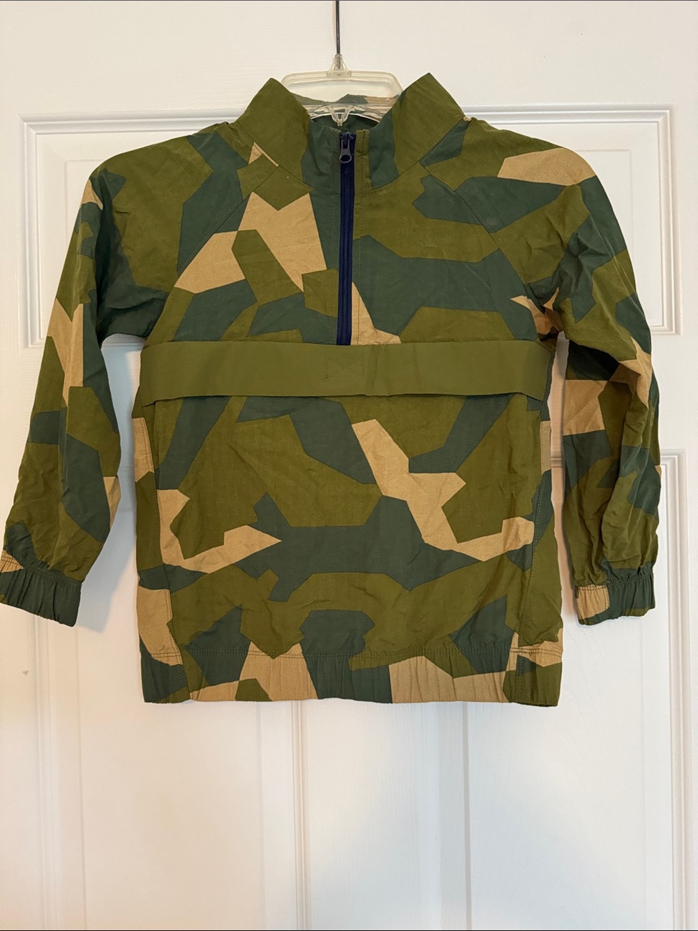 Carter's Green & Tan Camouflage Windbreaker Jacket Boys Layers Play Outside Boys